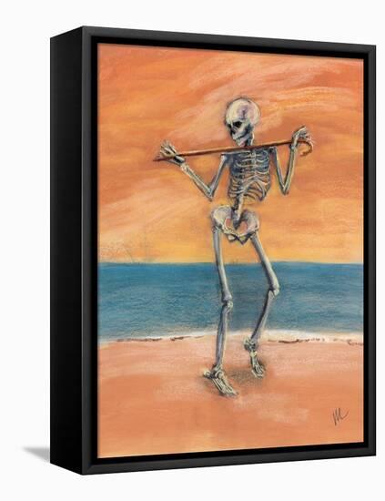 Skelly Dancer No. 11-Marie Marfia-Framed Stretched Canvas