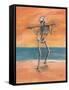 Skelly Dancer No. 11-Marie Marfia-Framed Stretched Canvas