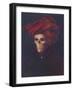 Skelly In The Red Turban-Marie Marfia Fine Art-Framed Giclee Print