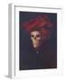 Skelly In The Red Turban-Marie Marfia Fine Art-Framed Giclee Print