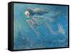 Skelly Mermaid-Marie Marfia-Framed Stretched Canvas
