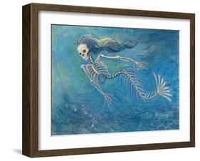 Skelly Mermaid-Marie Marfia-Framed Giclee Print