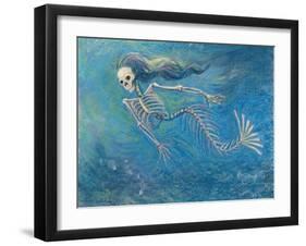 Skelly Mermaid-Marie Marfia-Framed Giclee Print