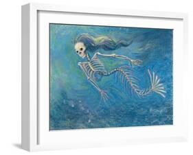 Skelly Mermaid-Marie Marfia-Framed Giclee Print