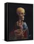 Skelly With A Ferret-Marie Marfia Fine Art-Framed Stretched Canvas