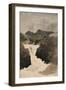 Skelwith Force, Westmorland, 1800-1820 (Pencil & W/C on Paper)-Robert Hills-Framed Giclee Print