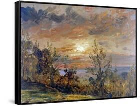 Sketch at Hampstead Heath-John Constable-Framed Stretched Canvas