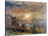 Sketch at Hampstead Heath-John Constable-Stretched Canvas
