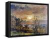 Sketch at Hampstead Heath-John Constable-Framed Stretched Canvas