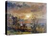 Sketch at Hampstead Heath-John Constable-Stretched Canvas