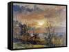 Sketch at Hampstead Heath-John Constable-Framed Stretched Canvas