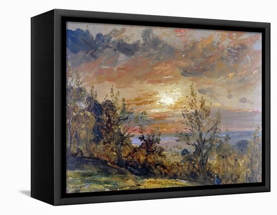 Sketch at Hampstead Heath-John Constable-Framed Stretched Canvas
