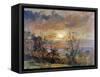 Sketch at Hampstead Heath-John Constable-Framed Stretched Canvas
