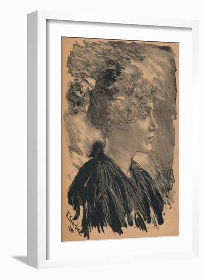 Sketch by F. Skarbina, 1896, (1898)-Franz Skarbina-Framed Giclee Print