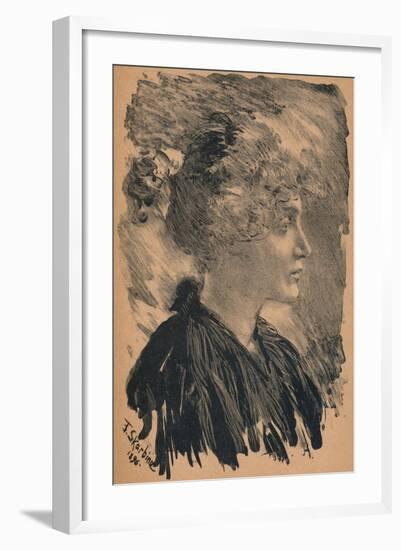 Sketch by F. Skarbina, 1896, (1898)-Franz Skarbina-Framed Giclee Print