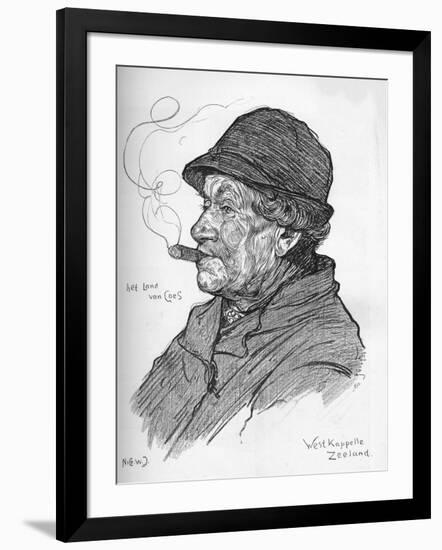 Sketch by Nico Jungmann, C1900-Nicolaas Wilhelm Jungmann-Framed Giclee Print