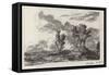 Sketch by the Late Mr Wilkie Collins-null-Framed Stretched Canvas