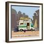 Sketch car street food, city, cartoon, coffee, hot dog, vector illustration-Valeri Hadeev-Framed Art Print