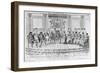 Sketch Depicting Napoleon I and the Sovereigns at Ball Given by City of Paris on 4th December 1809-Adrien Pierre Francois Godefroy-Framed Giclee Print