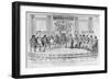 Sketch Depicting Napoleon I and the Sovereigns at Ball Given by City of Paris on 4th December 1809-Adrien Pierre Francois Godefroy-Framed Giclee Print