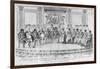 Sketch Depicting Napoleon I and the Sovereigns at Ball Given by City of Paris on 4th December 1809-Adrien Pierre Francois Godefroy-Framed Giclee Print