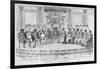 Sketch Depicting Napoleon I and the Sovereigns at Ball Given by City of Paris on 4th December 1809-Adrien Pierre Francois Godefroy-Framed Giclee Print