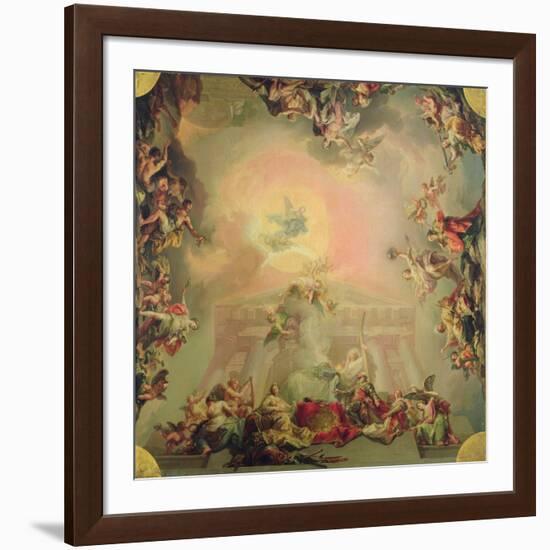 Sketch for a Ceiling Painting: the Institution of the Order of St Charles III-Vicente Lopez y Portana-Framed Giclee Print