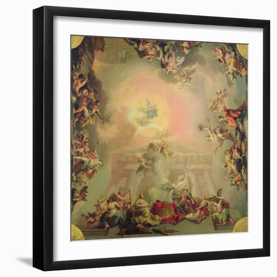 Sketch for a Ceiling Painting: the Institution of the Order of St Charles III-Vicente Lopez y Portana-Framed Giclee Print