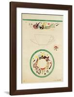 Sketch for a Cup and Saucer, 1920-Wassily Kandinsky-Framed Giclee Print