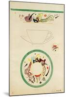 Sketch for a Cup and Saucer, 1920-Wassily Kandinsky-Mounted Giclee Print