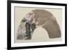 Sketch for a Fan, C.1879 (Pastel and Chalk)-Edgar Degas-Framed Giclee Print