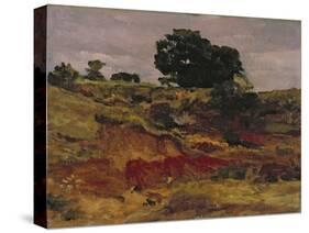 Sketch for a Landscape, 'View in Bedfordshire', C.1890-Frederick Leighton-Stretched Canvas