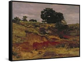 Sketch for a Landscape, 'View in Bedfordshire', C.1890-Frederick Leighton-Framed Stretched Canvas