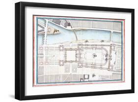 Sketch for a National Palace-Charles De Wailly-Framed Giclee Print