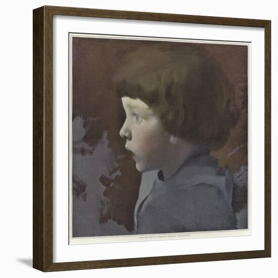 Sketch for a Portrait of a Child-Paul Albert Besnard-Framed Giclee Print