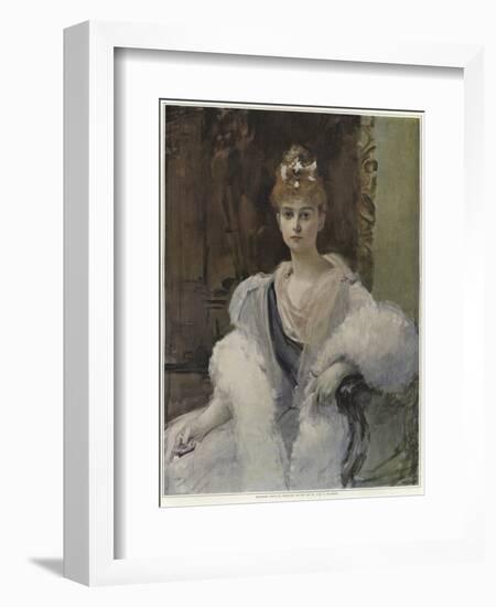 Sketch for a Portrait of Mme De M-Francois Flameng-Framed Giclee Print
