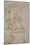 Sketch for An Enthroned Virgin And Child With Saint Nicholas of Tolentino-Raphael-Mounted Giclee Print