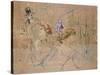 Sketch for 'At the Masked Ball', C.1892-Henri de Toulouse-Lautrec-Stretched Canvas