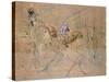 Sketch for 'At the Masked Ball', C.1892-Henri de Toulouse-Lautrec-Stretched Canvas