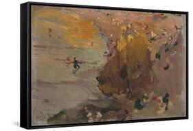 Sketch for Beach Scene. 1905. 14.6 x 20.6 cm-Joaquin Sorolla-Framed Stretched Canvas