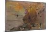 Sketch for Beach Scene. 1905. 14.6 x 20.6 cm-Joaquin Sorolla-Mounted Poster