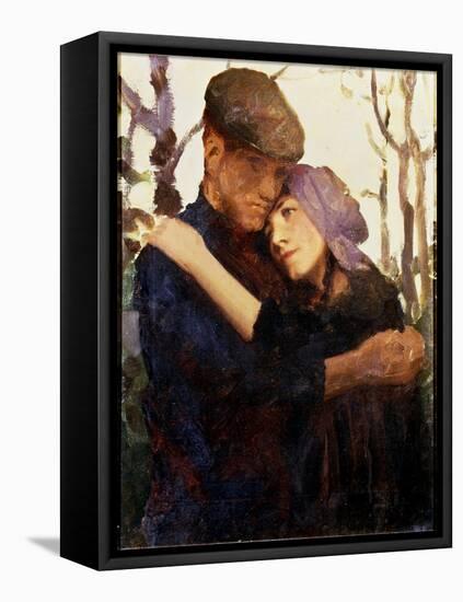 Sketch for "Betrothed"-Thomas Cooper Gotch-Framed Stretched Canvas