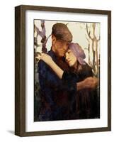 Sketch for "Betrothed"-Thomas Cooper Gotch-Framed Giclee Print