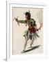 Sketch for Costume of Mars in Opera Castor and Pollux-Jean-Philippe Rameau-Framed Giclee Print