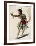 Sketch for Costume of Mars in Opera Castor and Pollux-Jean-Philippe Rameau-Framed Giclee Print