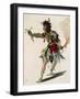 Sketch for Costume of Mars in Opera Castor and Pollux-Jean-Philippe Rameau-Framed Giclee Print