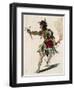 Sketch for Costume of Mars in Opera Castor and Pollux-Jean-Philippe Rameau-Framed Giclee Print