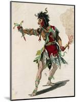 Sketch for Costume of Mars in Opera Castor and Pollux-Jean-Philippe Rameau-Mounted Giclee Print