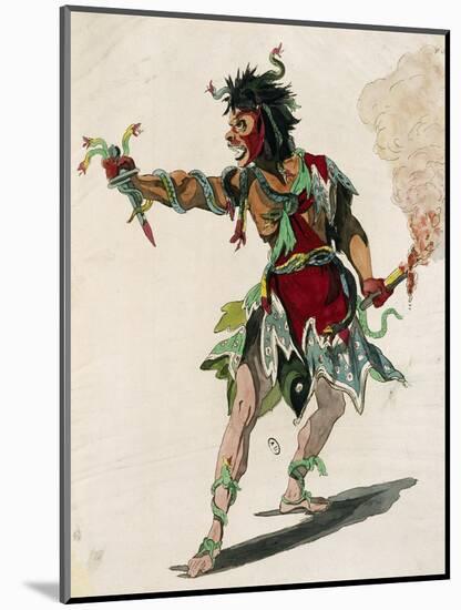 Sketch for Costume of Mars in Opera Castor and Pollux-Jean-Philippe Rameau-Mounted Giclee Print