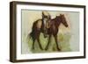 Sketch for Cowboys in the Badlands-Thomas Cowperthwait Eakins-Framed Giclee Print